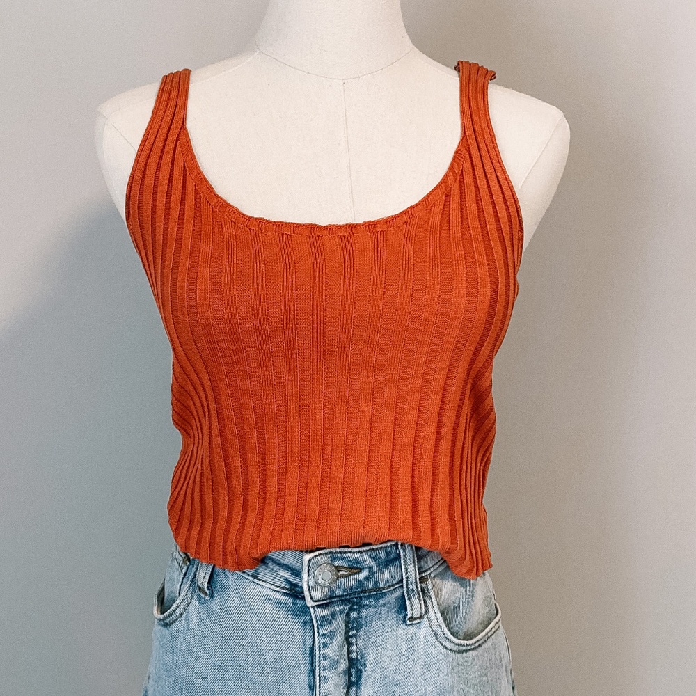 Orange Tank Top